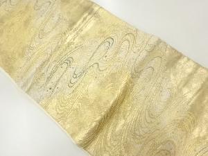 流水模様織出し袋帯